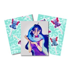 Lot de 3 illustrations Aquarelle – Format A4