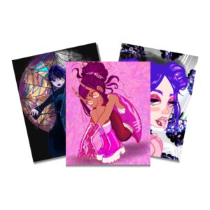 Lot de 3 illustrations Numérique – Format Carte Postale