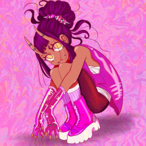 Illustration Numérique Pinky