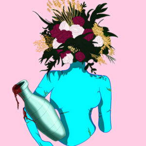 Illustration Numérique Fleurs Woman